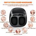 SZRSTH Shiatsu Foot Massager with Heat Deep Kneading for Tired Muscles & Plantar up to Size 11 inch, Black,Gifts for Mom