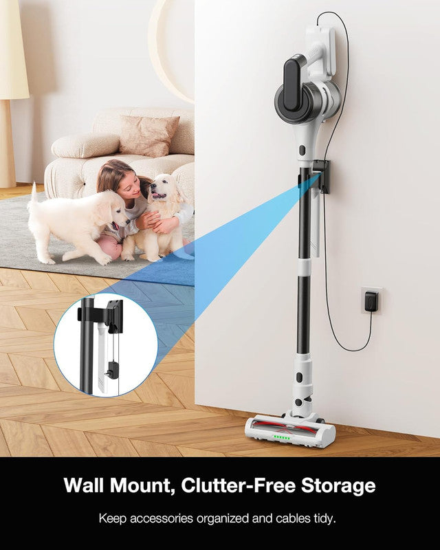 Cordless Vacuum Cleaners for Home Rechargeable,8 in 1 Stick Vacuum Cleaner with Powerful Suction,Versatile for Home, Carpet, Hard Floor, Pet Hair