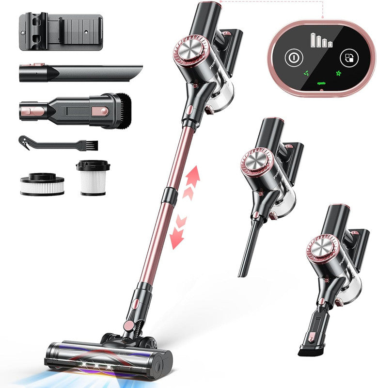 8 in 1 Stick Vacuum Cleaner with Powerful Suction,Cordless Vacuum Cleaner,Versatile for Home, Carpet, Hard Floor, Pet Hair