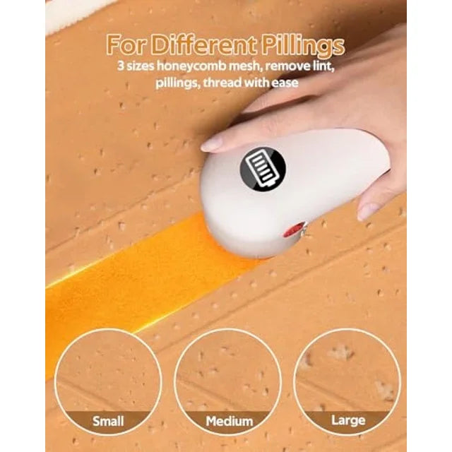 Extra Power Fabric Shaver - 35W Electric Lint Remover for Clothes/Upholstery/Furniture/Couch - Speed of 12000 RPM - Heavy Duty Sweater Shavers to Remove Pilling