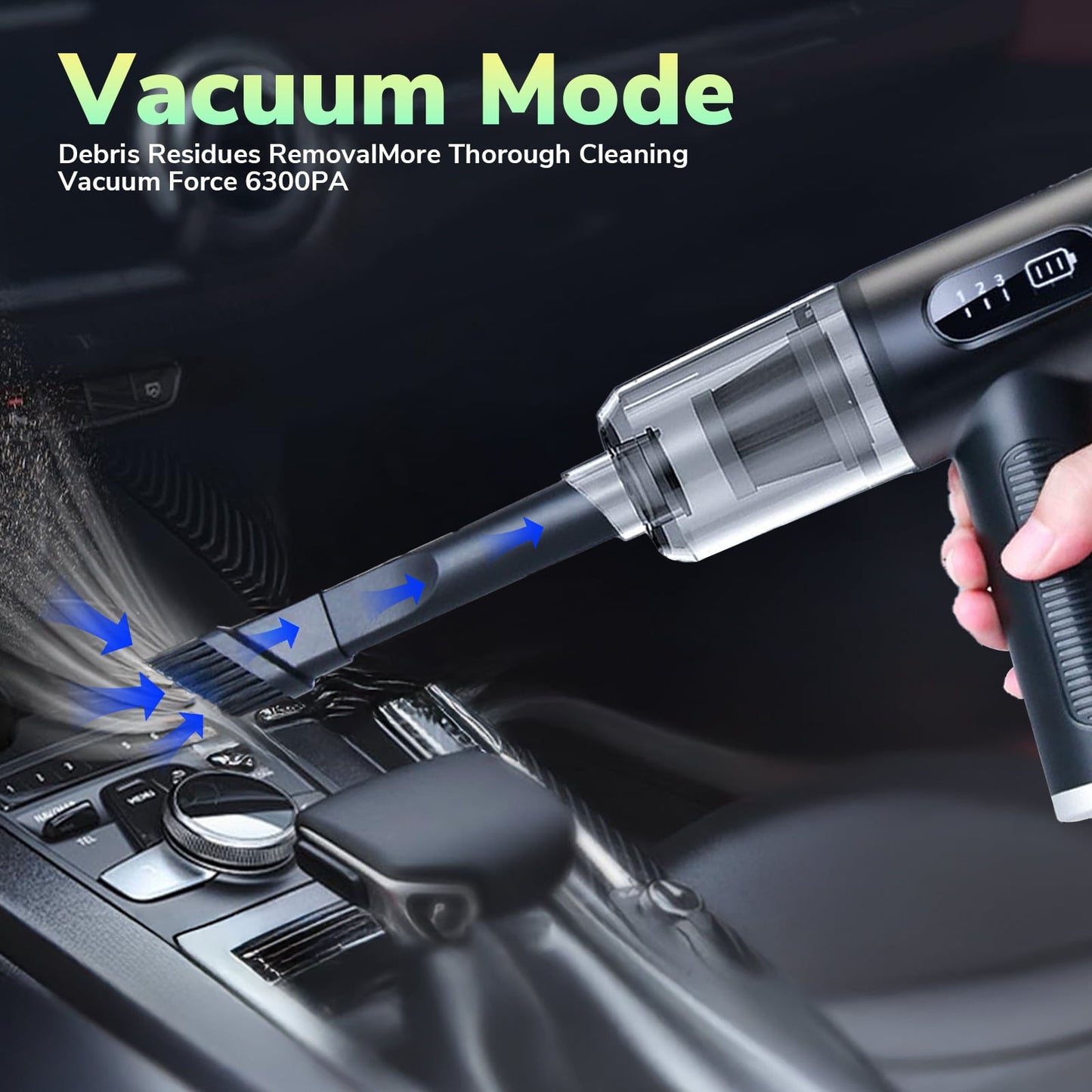 TORIO Electric Air Duster, Powerful Compressed Air Blower for Electronics, Car Interior, Pet Hair, and Home Cleaning
