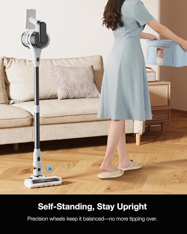 Cordless Vacuum Cleaners for Home Rechargeable,8 in 1 Stick Vacuum Cleaner with Powerful Suction,Versatile for Home, Carpet, Hard Floor, Pet Hair