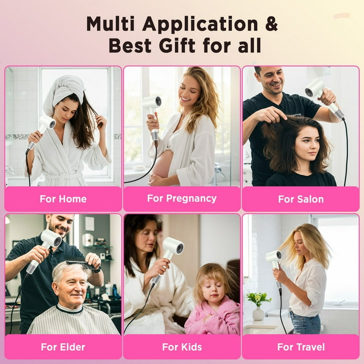 Hair Dryer, 110,000 RPM High Speed Ionic Blow Dryer for Hair Care Fast Drying Gift for Women Men