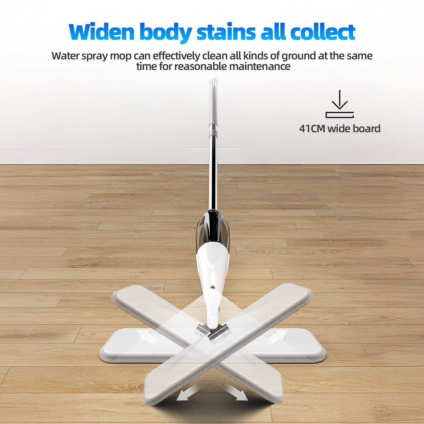 TORIO 360° Spin Spray Mop, No Batteries Required Lightweight & Efficient Ideal for Kitchen, Bathroom & Home Cleaning