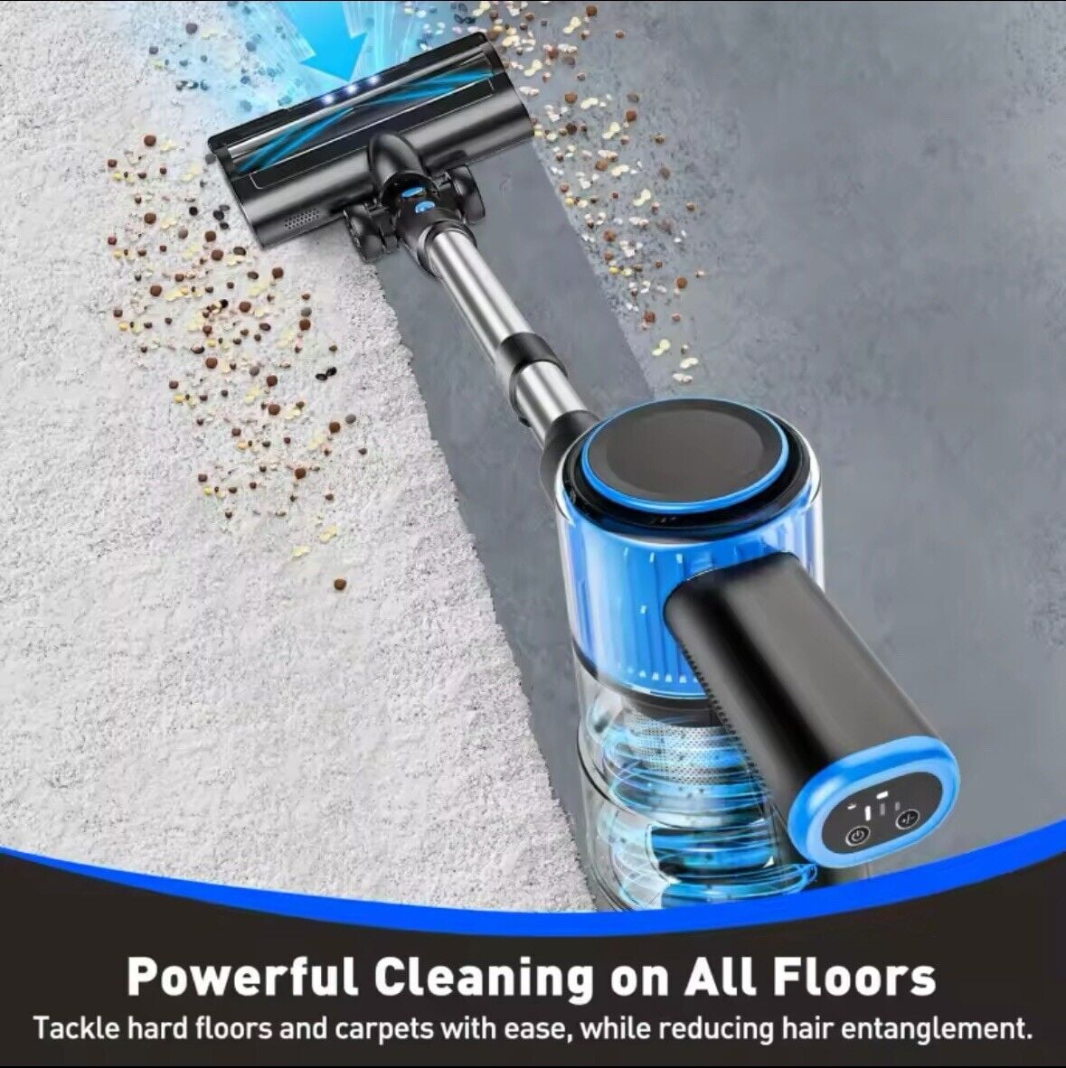Cordless Vacuum Cleaner, 43Kpa Powerful Stick Lightweight Vacuum