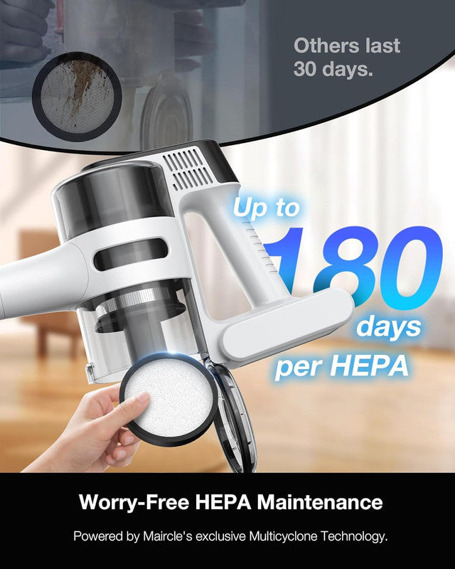 Cordless Vacuum Cleaners for Home Rechargeable,8 in 1 Stick Vacuum Cleaner with Powerful Suction,Versatile for Home, Carpet, Hard Floor, Pet Hair