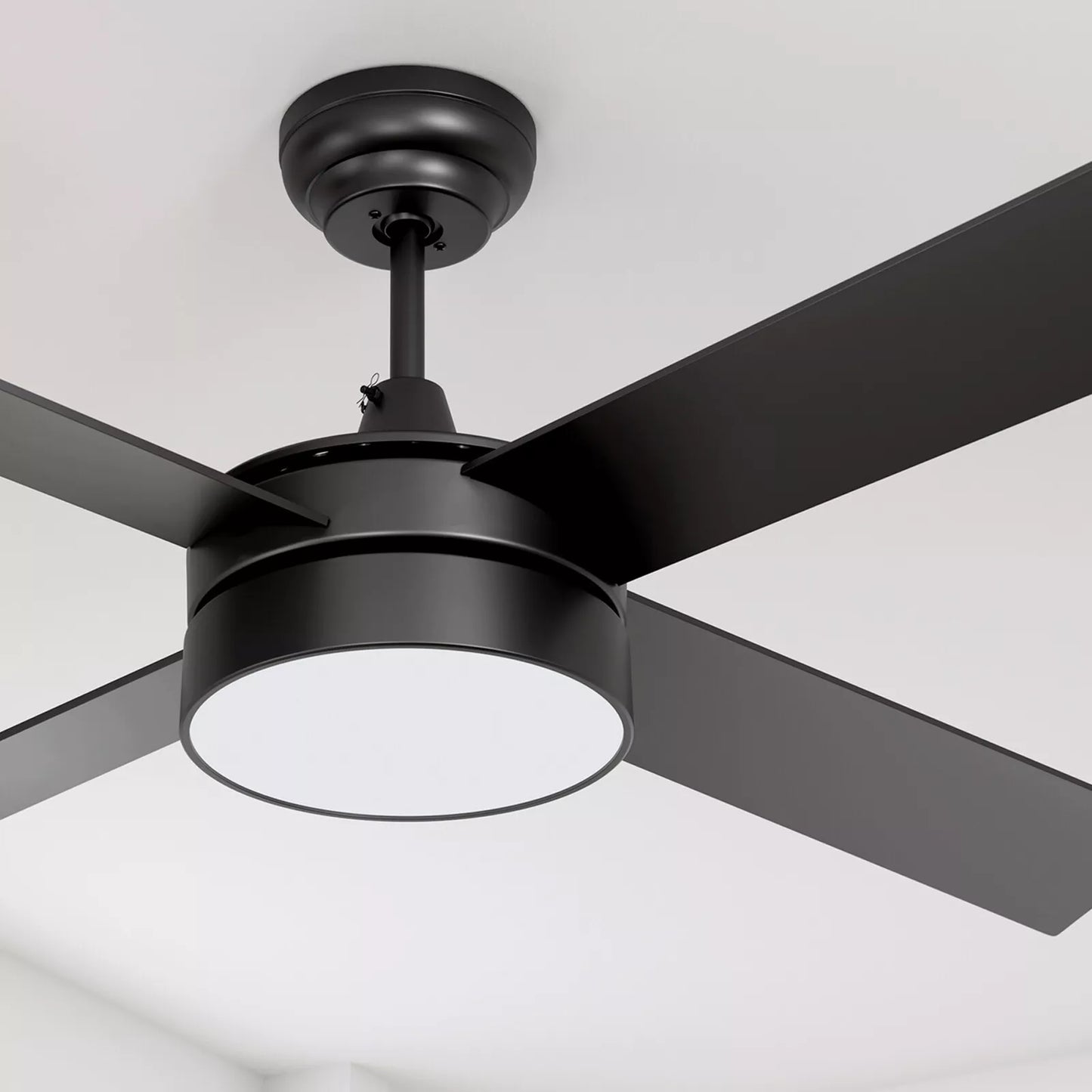 Ceiling Fans with Lights and Remote,Black Flush Mount Ceiling Fan with 5 Blades,3CCT Dimmable LED,6 Speed Reversible DC Motor-Low Profile Modern Ceiling Fan Indoor or Covered Patio