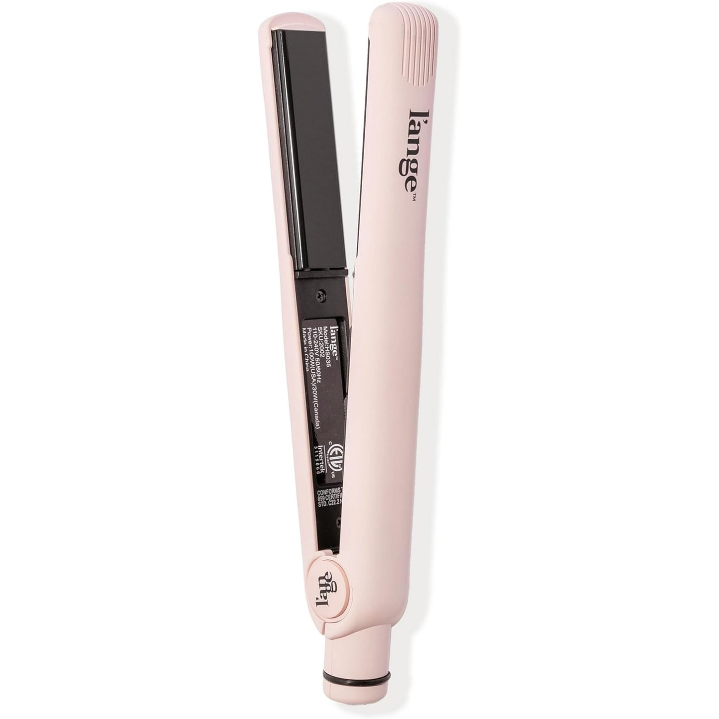 Ceramic Flat Iron Hair Straightener | Adjustable Temp Dual Voltage Hair Straightening Iron | Tourmaline-Infused Flat Iron