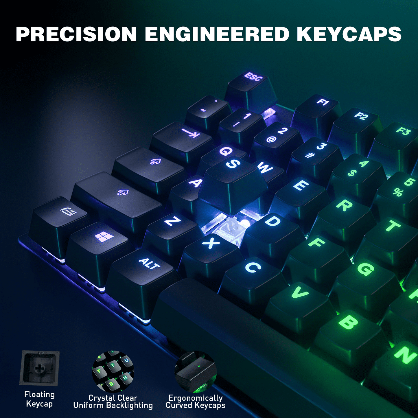 Wired Mechanical Gaming Keyboard - Portable RGB Backlit 104 Keys Mini Wired Office Keyboard with Mouse Combo