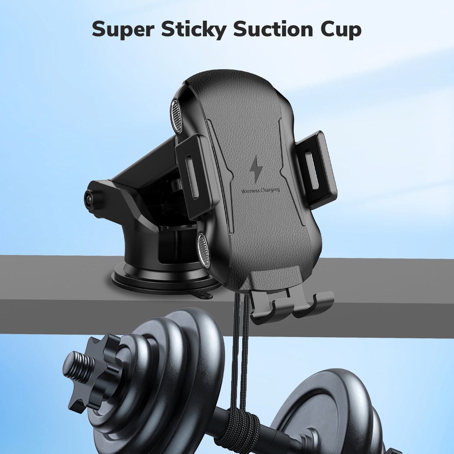 ETEPEHI Car Mount Charger: 15W Wireless Car Charger for iPhone 16/15/14/13/12, Fast Charging Phone Holder Mount