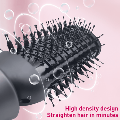 Hair Dryer Brush,4 in 1 Ceramic Oval Barrel Straightener,Hot Air Brush for All Hair Types