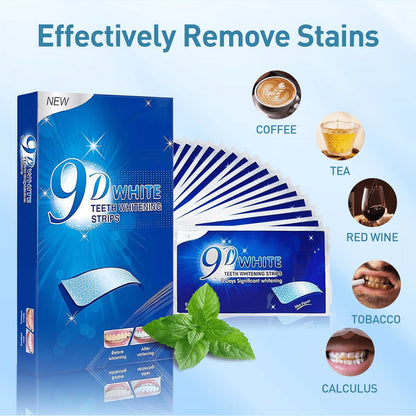 Teeth Whitening Strips for Tooth White: 56 Strips Teeth Whitening Kit for Deep Stains Removal, Mint
