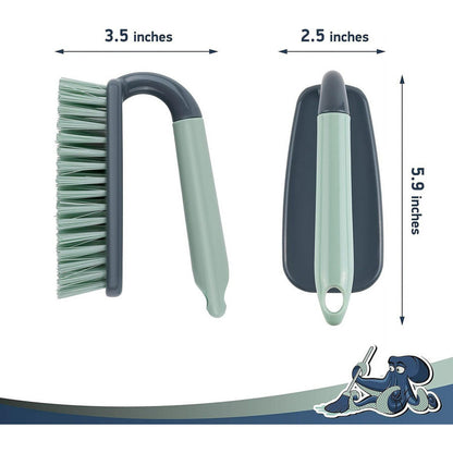 Scrub Brush, Shower Cleaning Brush, Comfort Grip & Stiff Flexible Bristles, Ideal for Cleaning Bathroom, Shower, Kitchen