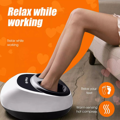 Foot Massager Machine W/heating 3 Strength Level Scraping Rolling Beating gift