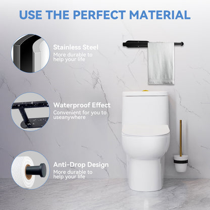 TORIO Wall-Mounted Towel & Paper Towel Holder - Stainless Steel, Easy Install, Space-Saving