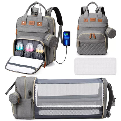 Diaper Bag Backpack, Multifunction Baby Diaper Bag with Changing Station, Large