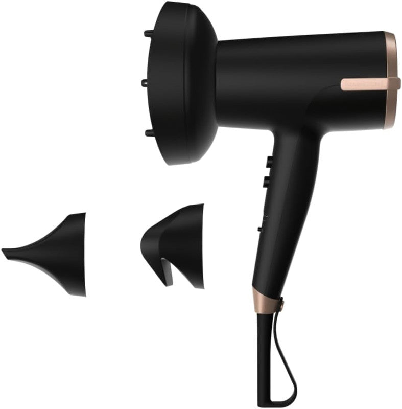 Hair Dryer, High-Speed Ionic Low Noise Blow Dryer with Brushless Motor for Fast Drying,Thermo-Control Quiet Compact Hair Blow Dryer with Magnetic Diffuser for Curly Hair for Home Travel