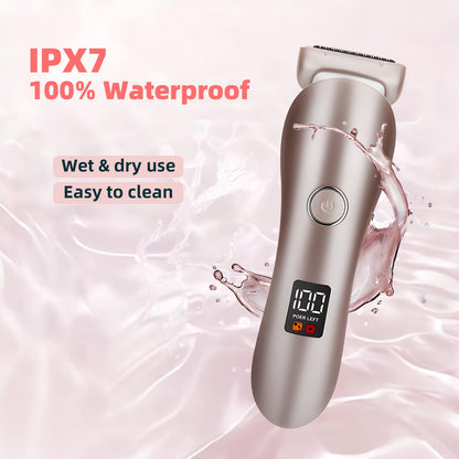 Electric Razor for Women - Cordless Shaver with LED Light, Body Hair Removal for Legs and Underarms Public Hairs