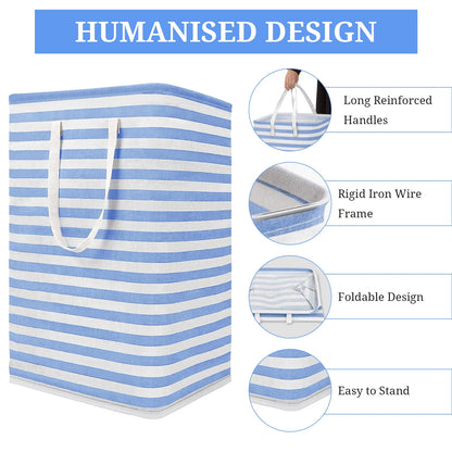 KUOSE Laundry Basket, 2-Pack 72L Large Capacity Collapsible Laundry Hamper Waterproof for Home,Dorm Clothes Toy Storage