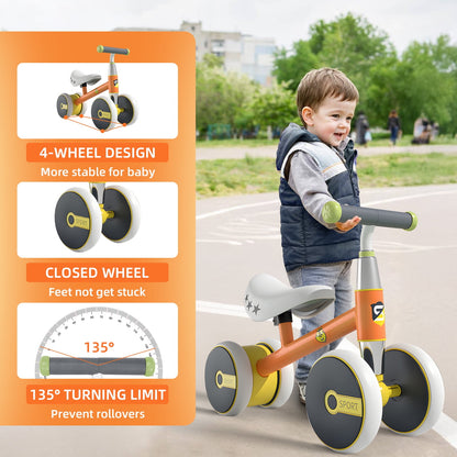 Baby Balance Bike Toys for 1 Year Old Boy Gifts, 10-36 Month Toddler Ride On Toys for Boys & Girls