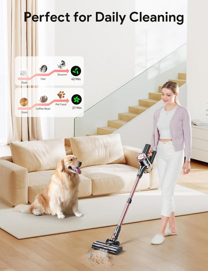 8 in 1 Stick Vacuum Cleaner with Powerful Suction，Cordless Vacuum Cleaner,Versatile for Home, Carpet, Hard Floor, Pet Hair