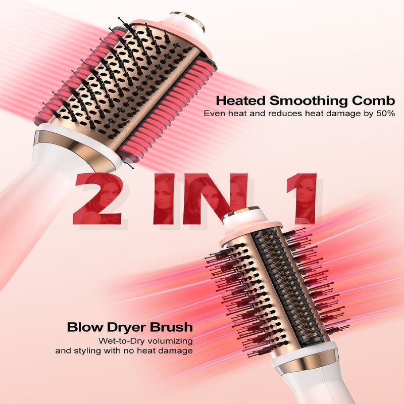 Professional Blow Dryer Brush, Hair Dryer Brush for Home, 5 in 1 Hot Air Brush with Negative Ion