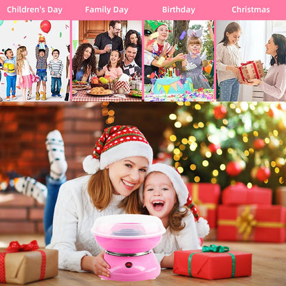 Cotton Candy Machine,Includes Sugar Scoop,10 Sticks Cotton Candy Maker for Birthday Party,Kids Gifts,Home Uses