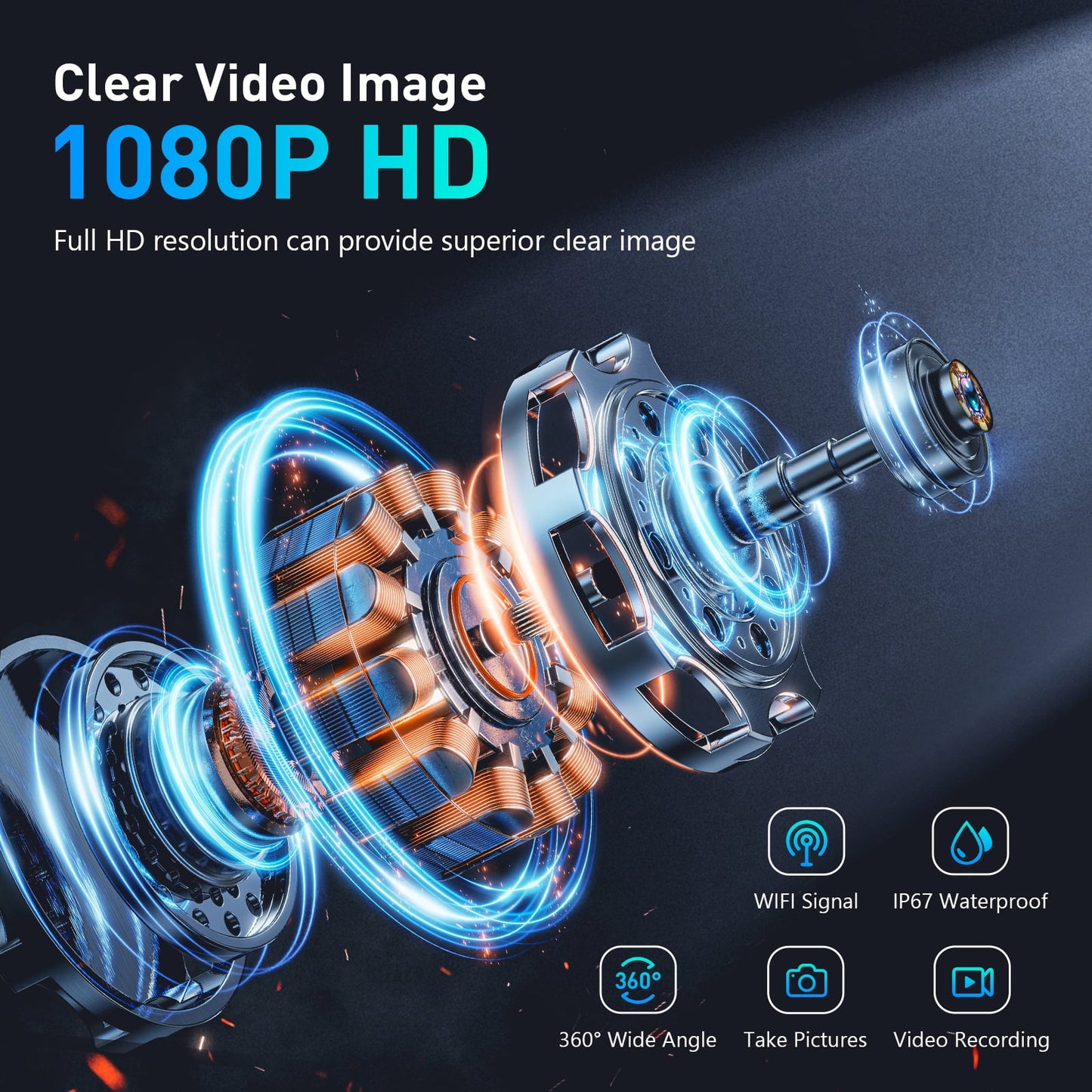 Ear Wax Removal: detects motiond Wireless Ear Cleaner Tool Set with 1080P HD Ear Scope, Ear Camera for iPhone, iPad & Android Phones