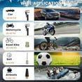 Torio Wireless Tire Inflator Portable Air Compressor, 150PSI, 4000mAh Auto Air Pump for Car Tires with Emergency Light and Rechargeable Bucket Function for Car Tires, Inflatable Toys, Balls