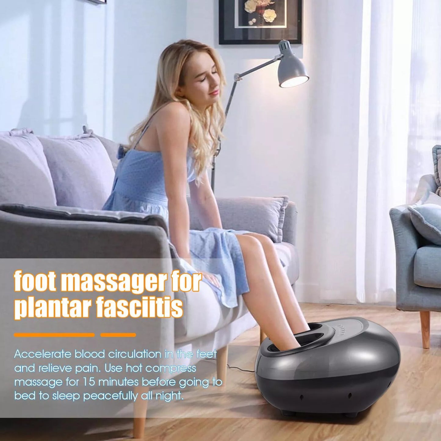 Foot Massager With Heat ,Electric Shiatsu Foot Massager With DeepKneading