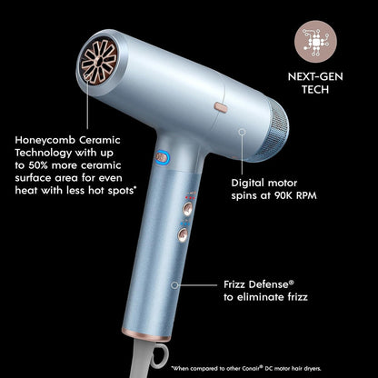 Hair Dryer，1875W Fast Drying，High-Speed Low Noise Hair Dryer for Drying and Styling Flexibility