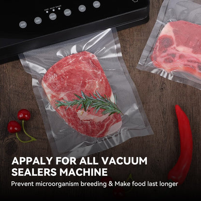 Torio BPA-Free Vacuum Sealer Bags, 2 Rolls (11.8" x 16.4') Heavy Duty Commercial Grade for Freezer & Sous Vide Cooking