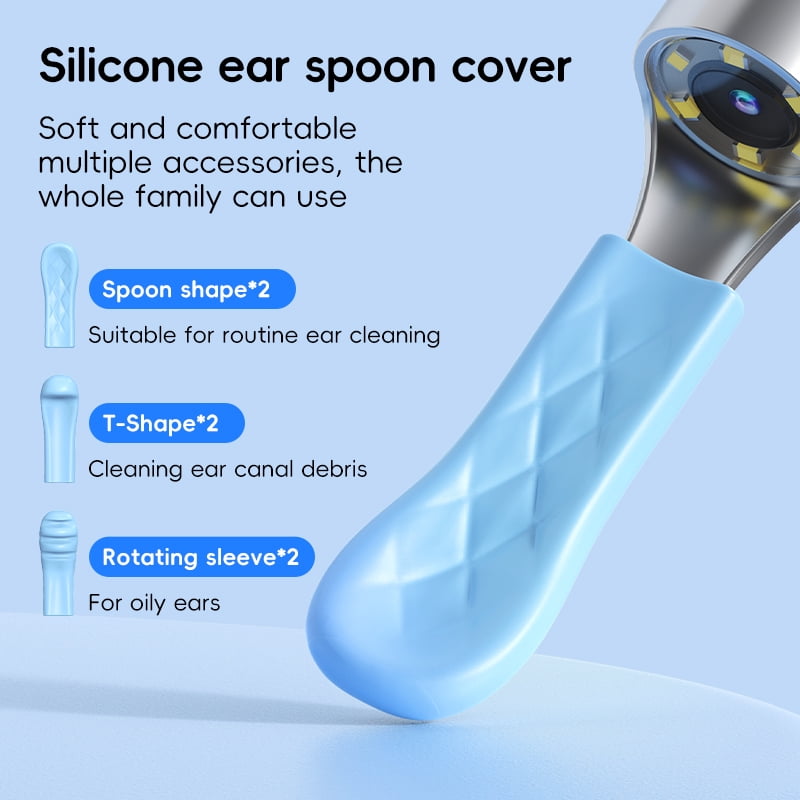 Ear Wax Removal, 1080P Ear Clean Tool with Camera & 6 LED Lights, Wireless Ear Cleaner for iOS & Android