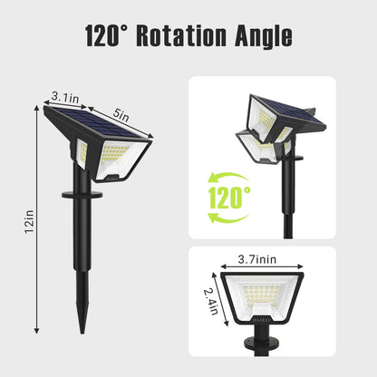 Solar Outdoor Lights, LED Solar Lights Outdoor Waterproof, Solar Walkway Lights Maintain 10 Hours of Lighting for Your Garden, Landscape, Path, Yard, Patio