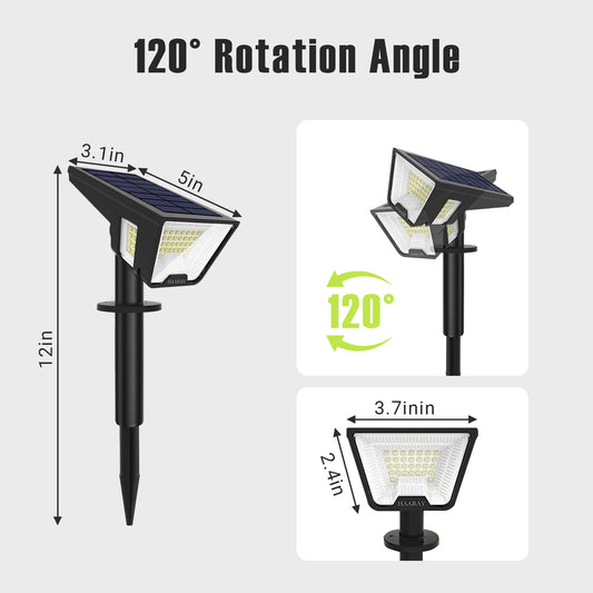 Solar Outdoor Lights, LED Solar Lights Outdoor Waterproof, Solar Walkway Lights Maintain 10 Hours of Lighting for Your Garden, Landscape, Path, Yard, Patio