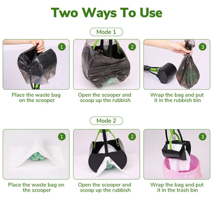 ABSOKE Pooper Scooper,Folding Dog Poop Scooper for Large Small Dogs,Portable Dog Poop Pick up Tool for Yard,Grass,Dirt,Gravel