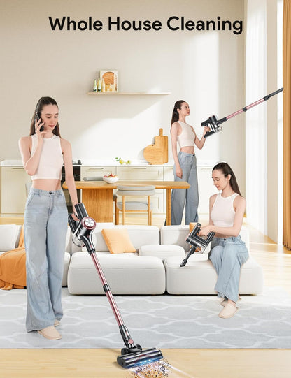 8 in 1 Stick Vacuum Cleaner with Powerful Suction，Cordless Vacuum Cleaner,Versatile for Home, Carpet, Hard Floor, Pet Hair