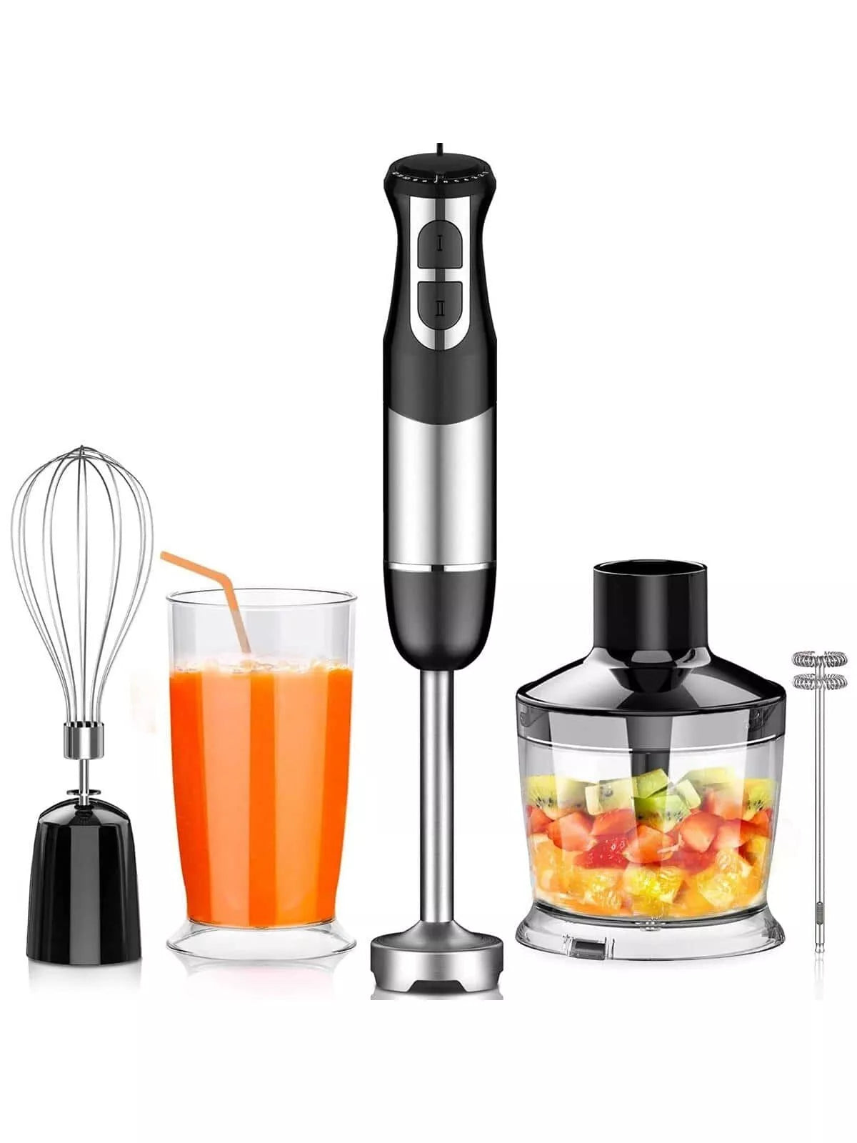 5-in-1 Handheld Immersion Blender, 800W 12-Speed