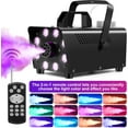 Fog Machine 500W and 2000CFM Fog with Wireless Remote Control Smoke Machine with 13 Colorful LED Lig
