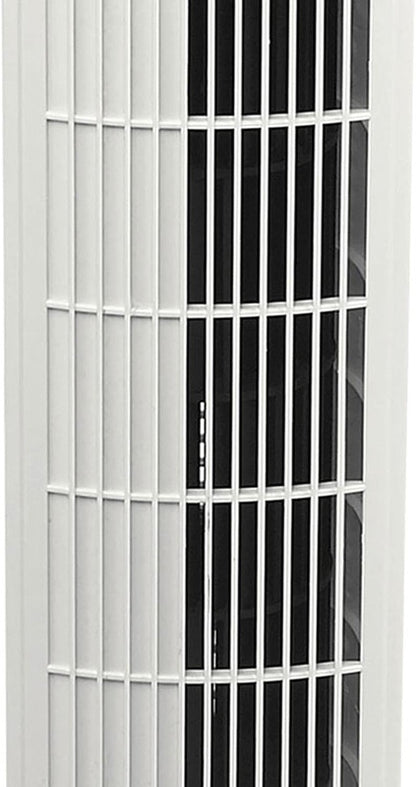 Tower Fan and Space Heater in One for Home with Adjustable Thermostat, Tip-Over Switch, 4 Fan Speeds, 3 Heat Settings and Remote Control, 42 Inches, 1500W