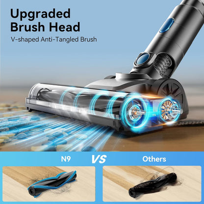 Cordless Stick Rechargeable Vacuum Cleaner,Lightweight Portable Stick Vacuum for Home，Versatile for Home, Carpet, Hard Floor, Pet Hair