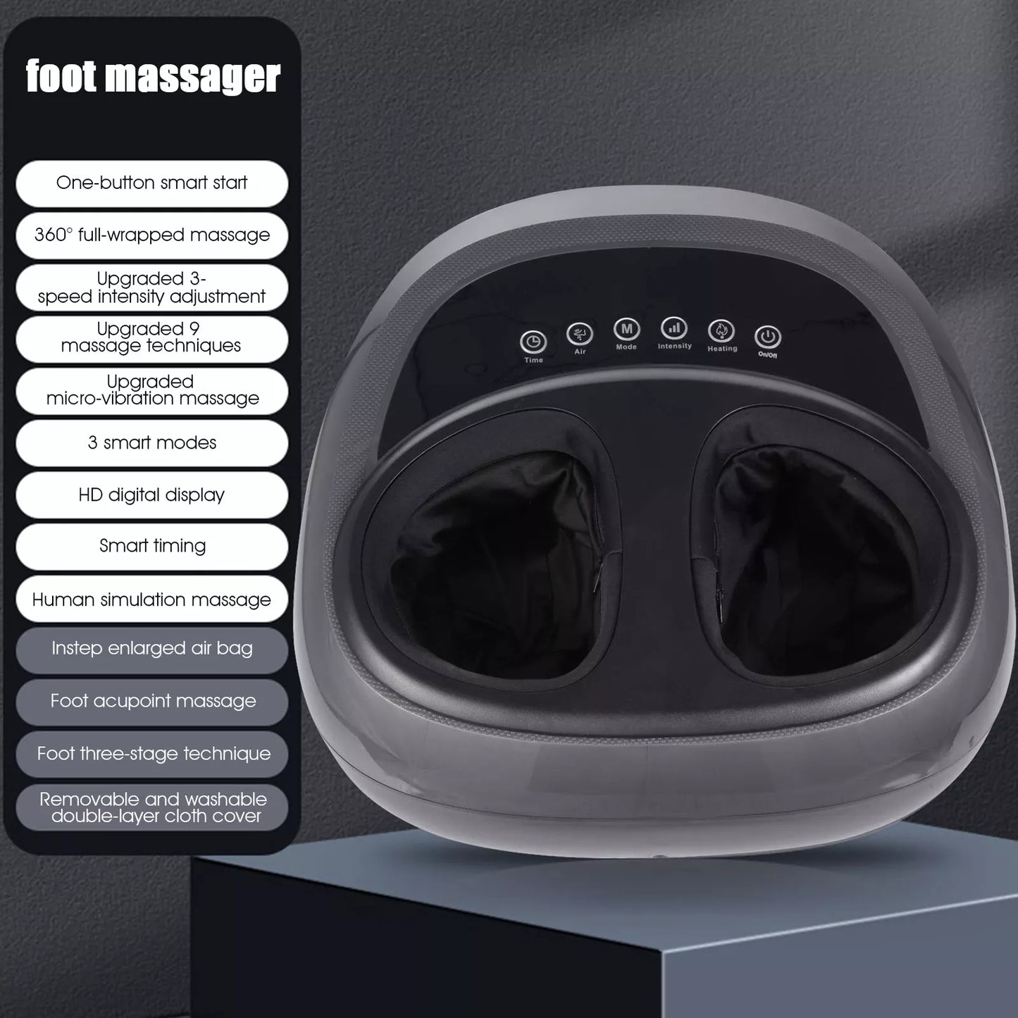 Foot Massager With Heat ,Electric Shiatsu Foot Massager With DeepKneading