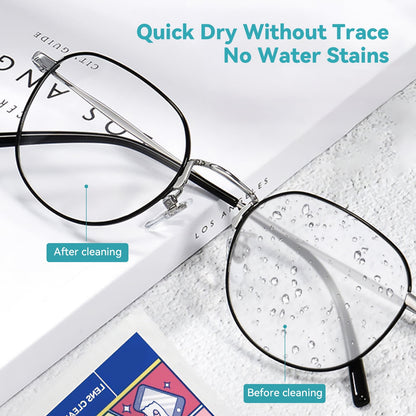 TORIO Eyeglass Cleaning Wipes, 300 Count – Streak-Free Formula for Glasses, Phones, Tablets, Lenses – Safe, Eco-Friendly, Convenient