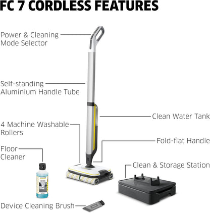 Electric Floor Cleaner, Cordless Mop, Sanitize Hard Floor Cleaner - Perfect for Laminate, Wood, Tile, LVT, Vinyl & Stone Flooring