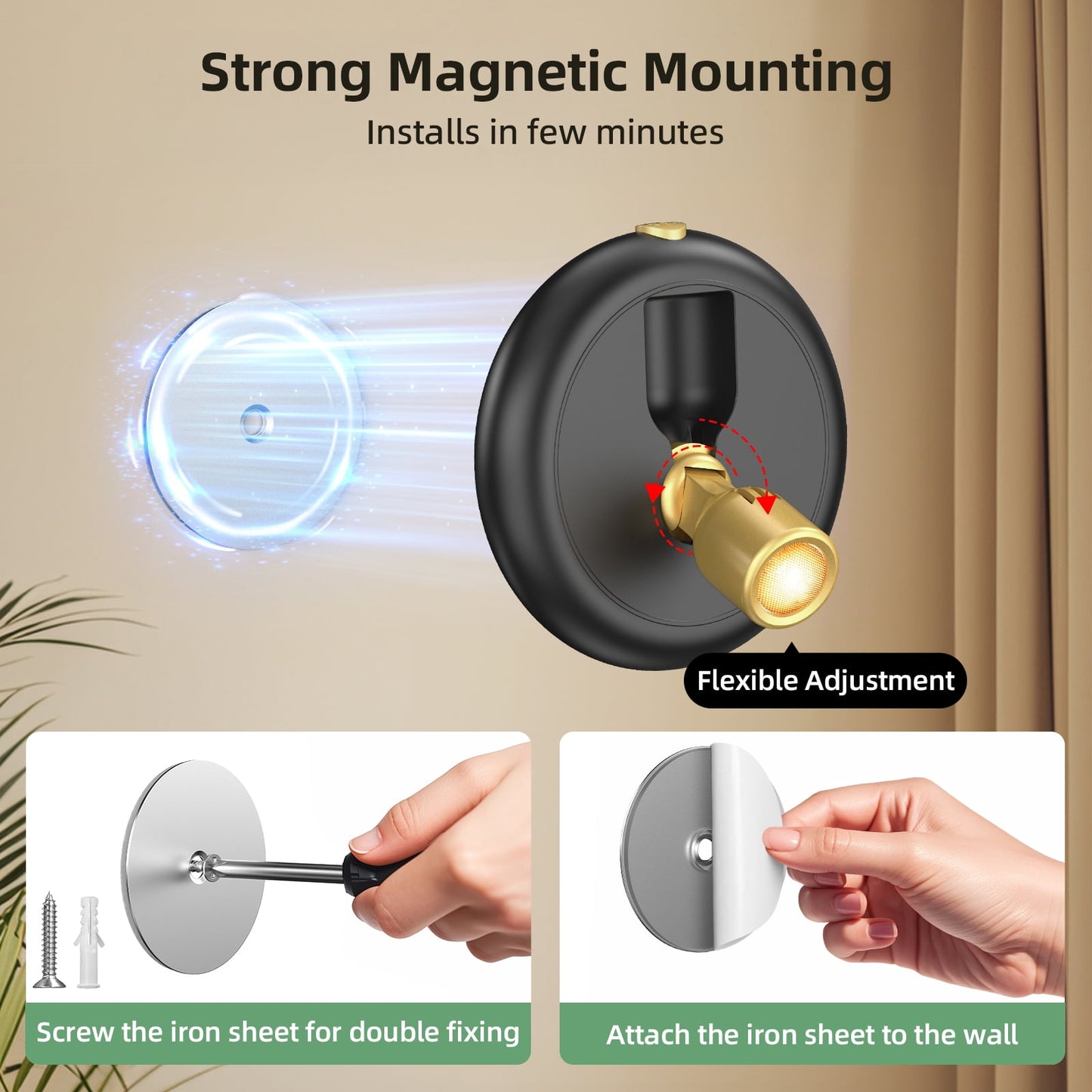 SZRSTH LED Spotlight Indoor - 2Pack Battery Spot Light with Dimmable Timer Remote for Wall Display Painting Dartboard Artwork Accent
