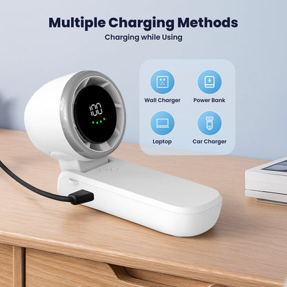 Portable Fan, Mini Handheld Fan with 100 Speeds Air Turbo Personal Fan for Indoor Outdoor Travel