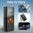 Torio Wireless Tire Inflator Portable Air Compressor, 150PSI, 4000mAh Auto Air Pump for Car Tires with Emergency Light and Rechargeable Bucket Function for Car Tires, Inflatable Toys, Balls