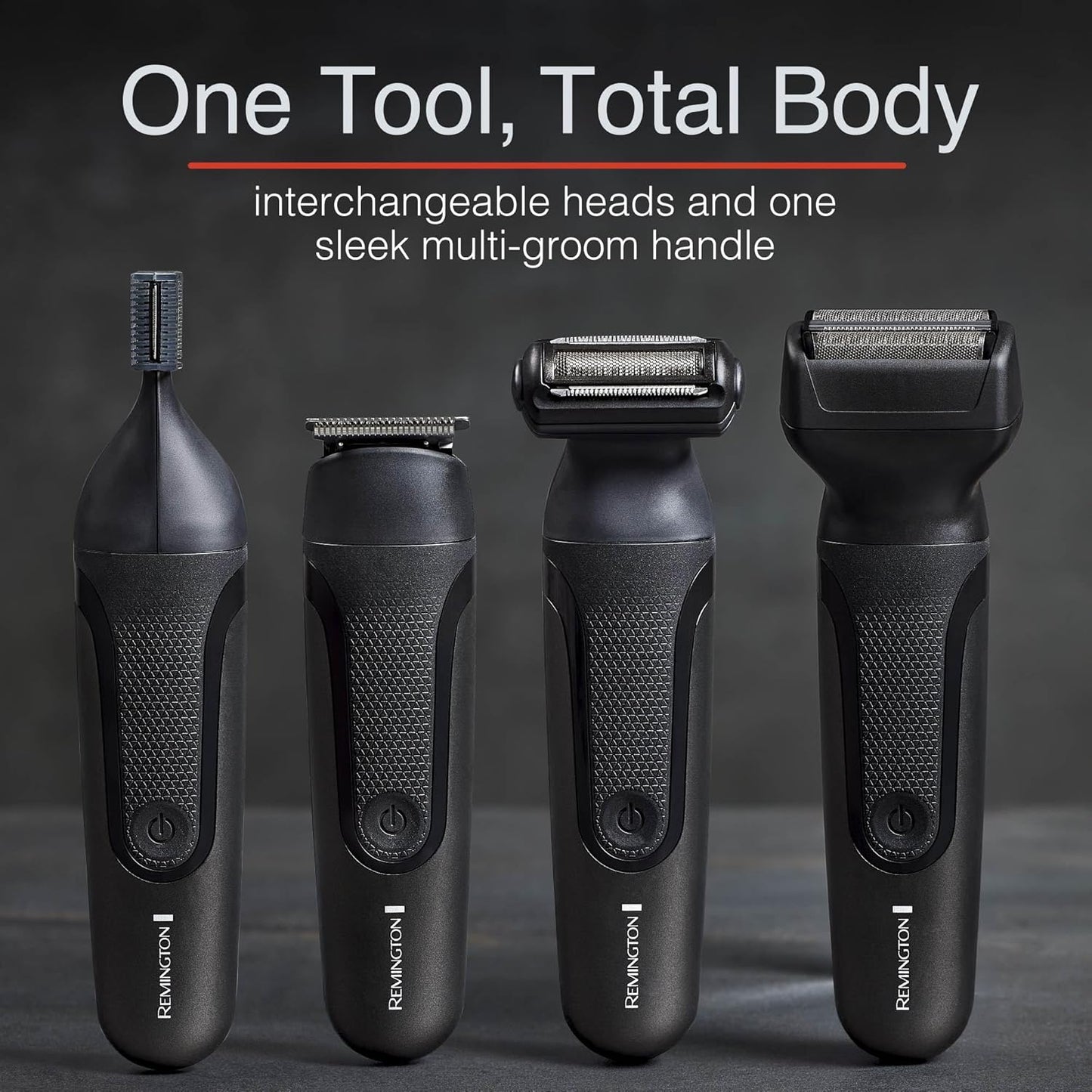 Shave & Groom Multi-Tool Electric Razor for Men, Foil Shaver with 4 Full-Size Attachments & 5 Adjustable Combs