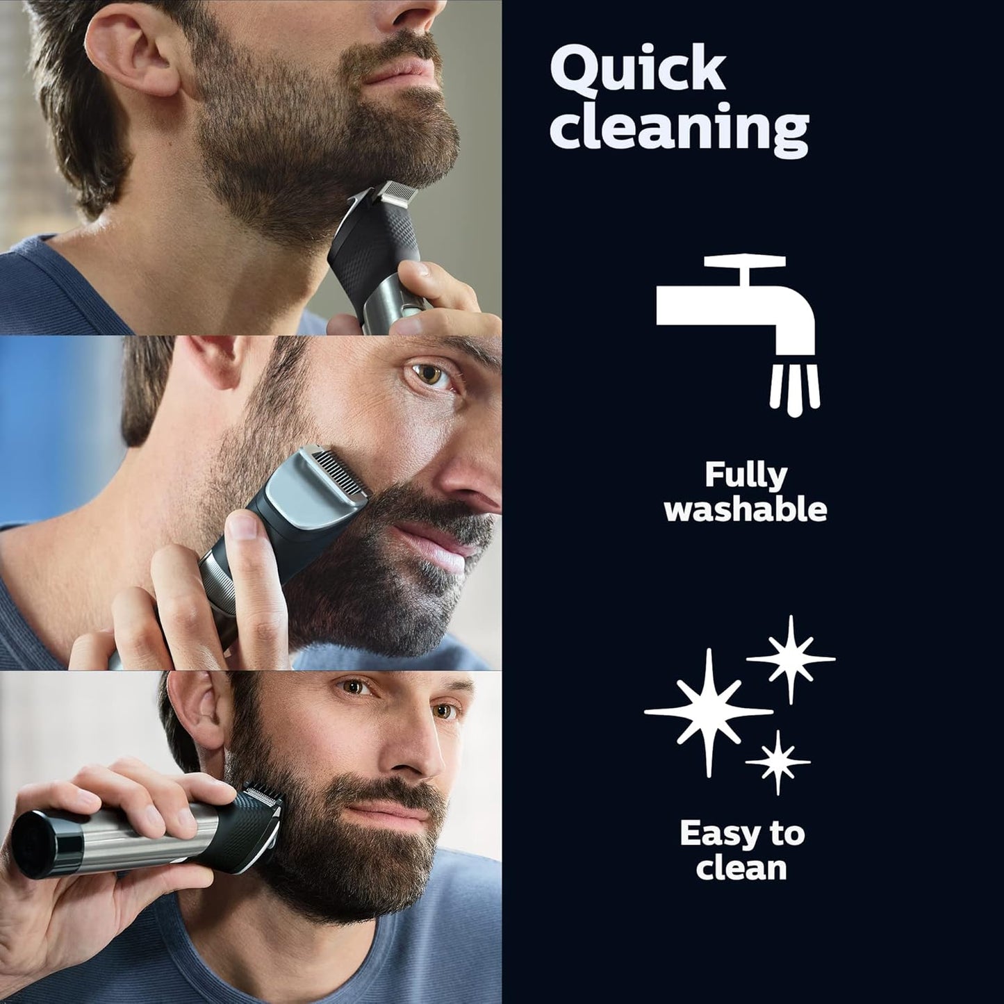 Ultimate Precision Beard and Hair Trimmer with Beard Sense Technology for an Even Trim