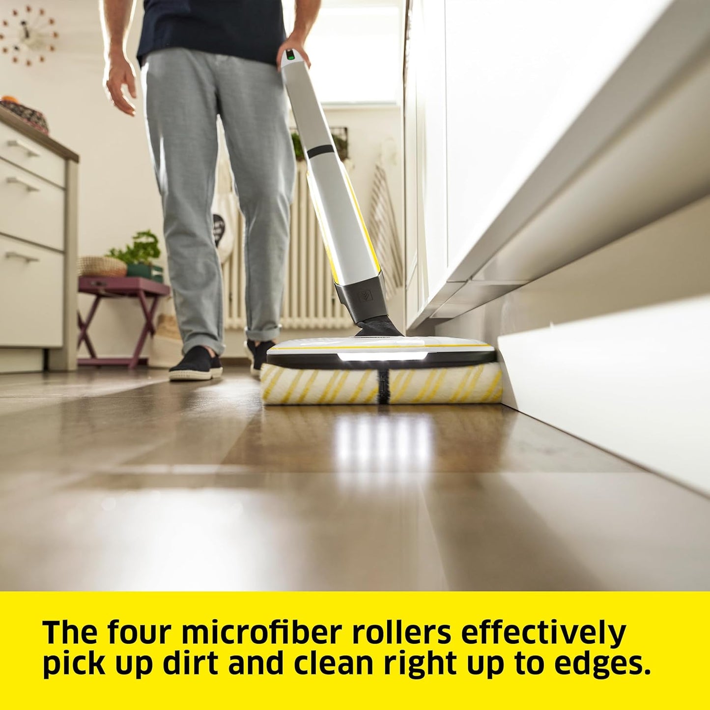 Electric Floor Cleaner, Cordless Mop, Sanitize Hard Floor Cleaner - Perfect for Laminate, Wood, Tile, LVT, Vinyl & Stone Flooring